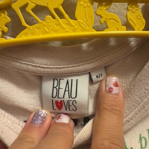 Beau Loves Square Sweater BREAKFAST  SZ6/7 - Picture 8 of 12